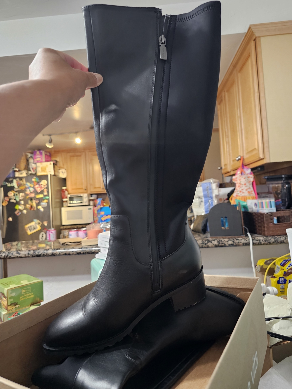 Blondo Black Over-the-Knee Zip Riding Boots